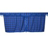 TRUCK SIDE CURTAINS - BLACK AND RED TASSELS  FIT MERCEDES,MAN,DAF,VOLVO,SCANIA,IVECO,RENAULT
