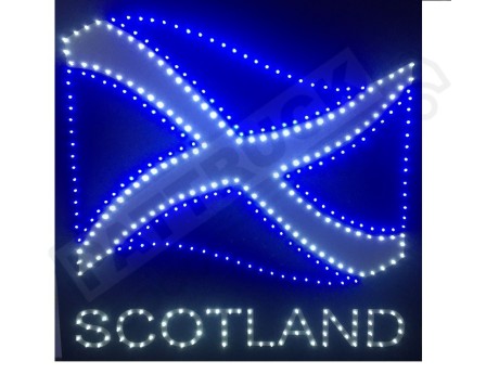 SCOTLAND FLAG  TRUCK LED LOGO LIGHT BOARD FREE DIMMER