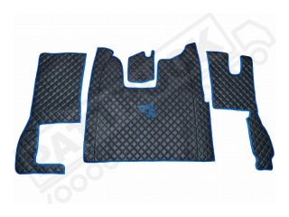SCANIA R New Generation  [ 2017+ ]  FOLDING PASSENGER SEAT- ECO LEATHER FLOOR SET-BLACK
