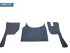 VELOUR FLOOR MATS SET-GREY -COMPATIBLE WITH VOLVO FH4 [TWIN AIR SEATS]