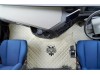 TRUCK ECO LEATHER FLOOR SET-BEIGE WITH BLACK VIKING LOGO FIT  VOLVO FH4  2013+  [ FOLDING PASSENGER SEAT]