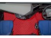 TRUCK ECO LEATHER FLOOR SET- COMPATIBLE WITH VOLVO FH 4 2013+[TWIN AIR SEATS] RED