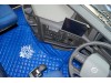 TRUCK ECO LEATHER FLOOR SET-BLUE WITH WHITE VIKING LOGO FIT  VOLVO FH4  2013+  [ TWIN AIR SEATS]