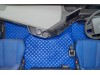TRUCK ECO LEATHER FLOOR SET-BLUE, COMPATIBLE WITH VOLVO FH4 2013+AUTOMATIC-FOLDING PASSENGER SEAT