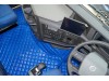 TRUCK ECO LEATHER FLOOR SET- COMPATIBLE WITH VOLVO FH 5 2021+[TWIN AIR SEATS] BLUE