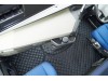 TRUCK ECO LEATHER FLOOR SET-BLACK, COMPATIBLE WITH VOLVO FH 2013+AUTOMATIC-FOLDING PASSENGER SEAT