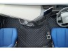 TRUCK ECO LEATHER FLOOR SET-BLACK, COMPATIBLE WITH VOLVO FH 2013+AUTOMATIC-FOLDING PASSENGER SEAT