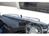 TRUCK ECO LEATHER DASH MAT WITH SPACE FOR SENSOR FIT VOLVO FH5 2021+ [ BLACK -RED TRIM] ]