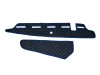 TRUCK ECO LEATHER DASH MAT WITH SPACE FOR SENSOR FIT VOLVO FH5 2021+ [ BLACK -RED TRIM] ]