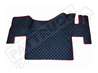 TRUCK ECO LEATHER FLOOR SET-BLACK FIT RENAULT T RANGE - FLAT FLOOR