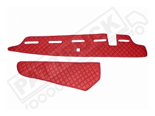 TRUCK ECO LEATHER DASH MAT WITH SPACE FOR SENSOR FIT VOLVO FH5 2021+ [ BLUE]