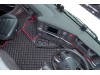 ECO LEATHER FLOOR MAT -BLACK /RED FIT SCANIA S New Generation  [ 2017+ ] SWIVEL/AIR  PASSENGER SEAT