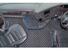 ECO LEATHER FLOOR MAT -BLACK /BLUE FIT SCANIA S New Generation  [ 2017+ ] SWIVEL/AIR  PASSENGER SEAT