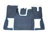 ECO LEATHER FLOOR MAT -BLACK /BLUE FIT SCANIA S New Generation  [ 2017+ ] SWIVEL/AIR  PASSENGER SEAT