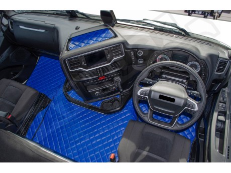 IVECO S -WAY [ new shape] TRUCK ECO LEATHER FLOOR SET- RED