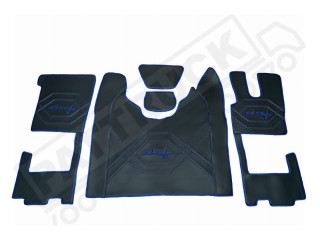 DAF XF 106 AUTOMATIC -2018-2022 old shape  TRUCK ECO LEATHER FLOOR SET-BLACK/ RED