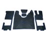 DAF XF 106 AUTOMATIC -2018-2022 old shape  TRUCK ECO LEATHER FLOOR SET-BLACK/ RED