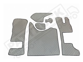 DAF XG ,XG+   TRUCK ECO LEATHER FLOOR SET-BLACK  [ FOLDING PASSENGER SEAT ]