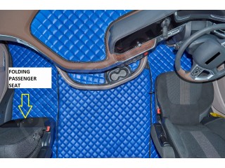 DAF XG ,XG+   TRUCK ECO LEATHER FLOOR SET-BEIGE  [ FOLDING PASSENGER SEAT ]