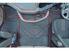 DAF XG ,XG+   TRUCK ECO LEATHER FLOOR SET-BLACK/RED  [ FOLDING PASSENGER SEAT ]