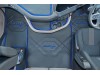 DAF XG ,XG+   TRUCK ECO LEATHER FLOOR SET-BLACK/BLUE  [ FOLDING PASSENGER SEAT ]