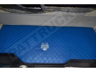 TRUCK ECO LEATHER BED COVER -BLUE WITH WHITE VIKING LOGO  COMPATIBLE WITH VOLVO FH4 2013-2021