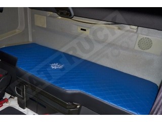 TRUCK ECO LEATHER BED COVER -BLUE WITH WHITE VIKING LOGO  COMPATIBLE WITH VOLVO FH4 2013-2021