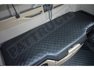 TRUCK ECO LEATHER BED COVER BLACK WITH BLUE STITCHES  FIT MAN TGX  FROM 2022