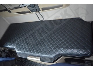 TRUCK ECO LEATHER BED COVER BLACK WITH BLUE STITCHES  FIT MAN TGX  FROM 2022