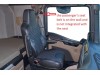 TRUCK ECO LEATHER SEAT COVERS FIT MAN TGX PAIR OF BLACK WITH BLUE STITCHES 2021+