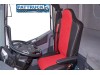 TRUCK HALF ECO LEATHER SEAT COVERS FIT RENAULT T RANGE PAIR OF BLACK / RED