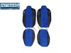 TRUCK ECO LEATHER SEAT COVERS FIT RENAULT T RANGEPAIR OF  BLUE AND BEIGE