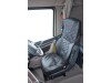 TRUCK ECO LEATHER SEAT COVERS FIT DAF XF GX XG+  PAIR OF BLACK WITH RED STITCHES