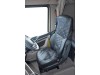 TRUCK ECO LEATHER SEAT COVERS FIT DAF XG XG+ PAIR OF BLACK WITH BLUE STITCHES