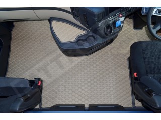 TRUCK ECO LEATHER FLOOR SET FIT  New  MERCEDES ACTROS MP5  FROM 2019- BIG-GIGA SPACE CAB -WITH LIFTING PASSENGER SEAT