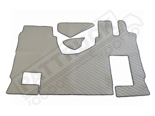TRUCK ECO LEATHER FLOOR SET FIT  New  MERCEDES ACTROS MP5  FROM 2019- BIG-GIGA SPACE CAB -WITH LIFTING PASSENGER SEAT