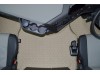 TRUCK ECO LEATHER FLOOR SET-BLACK WITH RED VIKING suitable VOLVO FH5 ,FH4 - TWIN AIR SEATS
