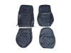TRUCK ECO LEATHER SEAT COVERS FIT DAF XG XG+ PAIR OF BLACK WITH BLUE STITCHES