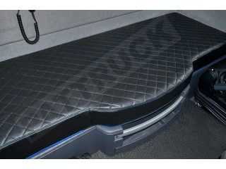 TRUCK ECO LEATHER BED COVER FIT RENAULT T-RANGE , GAMA BLACK WITH BLUE STITCHES
