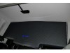 TRUCK BED COVER  suitable for IVECO   S-WAY  [ new shape]  ECO LEATHER BLACK-BLUE  STITCHES
