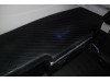 TRUCK BED COVER  suitable for IVECO   S-WAY  [ new shape]  ECO LEATHER BLACK-BLUE  STITCHES