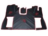 ECO LEATHER FLOOR MAT -BLACK /RED FIT SCANIA S New Generation  [ 2017+ ] SWIVEL/AIR  PASSENGER SEAT