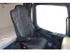 TRUCK ECO LEATHER SEAT COVERS  suitable for MERCEDES MP4 / MP5 PAIR OF BLACK WITH RED STITCHES