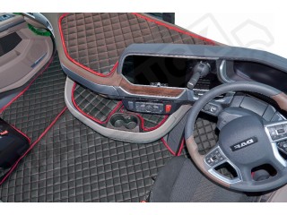 DAF XF 106 AUTOMATIC 2018-2022 [ old shape ]  TRUCK ECO LEATHER FLOOR SET-BLACK