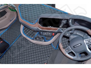 DAF XF 106 AUTOMATIC 2018-2022 [ old shape ]  TRUCK ECO LEATHER FLOOR SET-BLACK