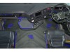ECO LEATHER FLOOR MAT -BLACK /RED FIT SCANIA S New Generation  [ 2017+ ] SWIVEL/AIR  PASSENGER SEAT