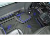 ECO LEATHER FLOOR MAT -BLACK /RED FIT SCANIA S New Generation  [ 2017+ ] SWIVEL/AIR  PASSENGER SEAT