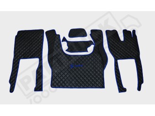 IVECO S -WAY [ new shape] TRUCK ECO LEATHER FLOOR SET-BLACK/RED