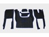 IVECO S -WAY [ new shape] TRUCK ECO LEATHER FLOOR SET-BLACK/RED