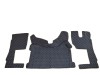 TRUCK ECO LEATHER FLOOR SET-Black/RED  suitable VOLVO FH5 ,FH4 - FOLDING passenger seat